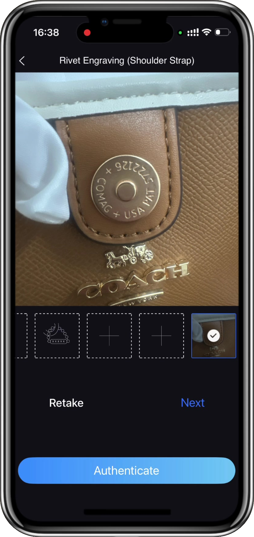 Submit for authentication